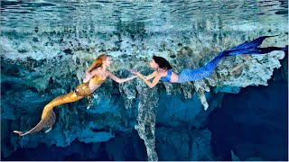 ✨2 SIRENES dans une caverne aquatique ✨ [upl. by Norred]