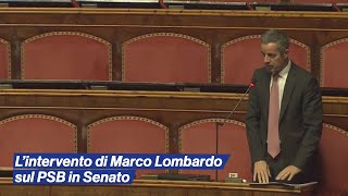 Lintervento di Marco Lombardo sul Piano Strutturale di Bilancio in Senato [upl. by Acimehs]