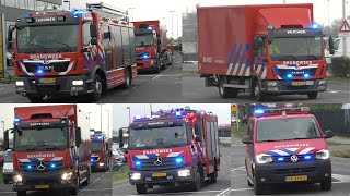 Brandweer en Ambulances rukken groots uit naar Zeer Grote Industriebrand in Nijmegen [upl. by Ahsinod]