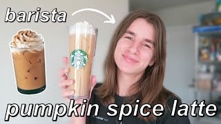 How To Make A Starbucks Pumpkin Spice Latte At Home  by a barista [upl. by Eniamart330]