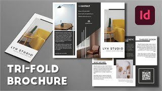 How to make Trifold Brochure in InDesign Stepbystep [upl. by Elmer251]