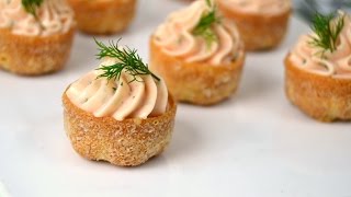 Tartaletas de mousse de salmón ¡Fáciles rápidas y deliciosas [upl. by Perla]