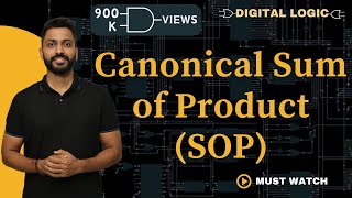 Canonical Sum of Product SOP with example [upl. by Kcod]