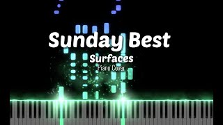 How to Play Sunday Best on Piano  Sunday Best Piano Cover Surfaces  FULL SONG [upl. by Alleuqram]