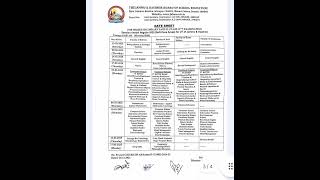 Jkbose class 12th datesheet 2024 [upl. by Koziara]