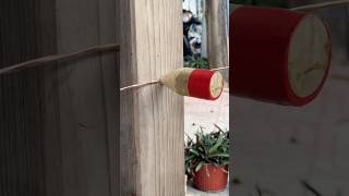 Technique of fixing pipes with wooden pegs short [upl. by Ahcsatan]