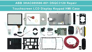 3HAC085590001 ABB DSQC3120 Joystick Touchscreen EStop Button Keyboard Membrane Cable LCD HMI Case [upl. by Sloan601]