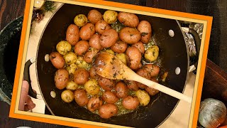 Pan Roasted Potatoes With Butter Recipe  Side Dish Recipe [upl. by Earvin327]