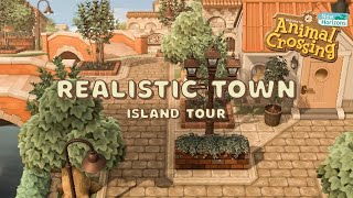 Realistic amp Natural Structured Town Island Tour  Animal Crossing New Horizons [upl. by Idelson]