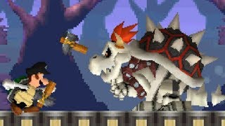 Newer Super Mario Bros DS Walkthrough  Part 4  Pumpkin Boneyard [upl. by Amasa]