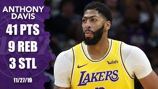 Anthony Davis returns to New Orleans as a Laker drops 41 vs Pelicans  201920 NBA Highlights [upl. by Enawd990]