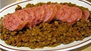 Cotechino with Lentils  Rossellas Cooking with Nonna [upl. by Luehrmann]