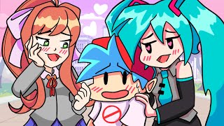 Friday Night Funkin Logic But ANIME  Cartoon Animation [upl. by Jemmie524]