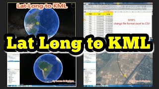 Lat Long to KMLGoogle Earth Pro [upl. by Leuamme904]