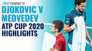 Novak Djokovic vs Daniil Medvedev  ATP Cup 2020 Extended Highlights [upl. by Bibeau]