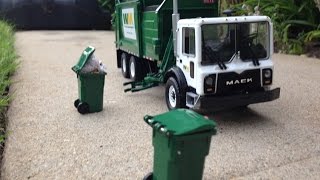 First Gear Garbage Trucks Action with Hopper Shots [upl. by Edveh109]