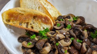 Simple And Easy SautéedBaby Portobello Mushrooms Recipe [upl. by Kelbee]