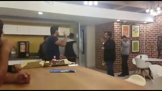 Fight in the office celebration gone wrong [upl. by Nosirrah]