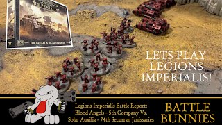 Legions Imperialis Battle Report Blood Angels Vs Solar Auxilia Let’s play Legions Imperialis [upl. by Milburr]