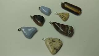 Making Pendants from Tumbled Stones [upl. by Ahtabbat855]