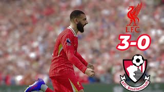 Liverpool vs Bournemouth 30 Extended Highlights Goals  Premier League 2425 [upl. by Kcirtapnaes]