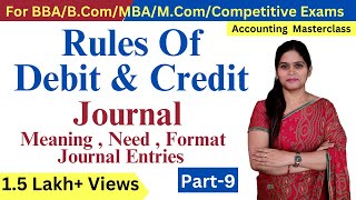 Accounts Journal Entries  Journal  Meaning  Format  Accountancy  Class 11 BBA  MBA  Ledger [upl. by Corron]