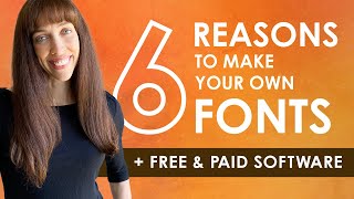 6 Reasons to Make Your Own Fonts  Paid and Free Font Software Fontself FontForge Birdfont etc [upl. by Syl]