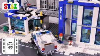 LEGO City Police case SNOWMAN ⛄️  Winter City Mini Film [upl. by Adnorrehs]