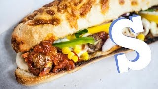 Meatball Marinara Sub Recipe  SORTED [upl. by Huan]