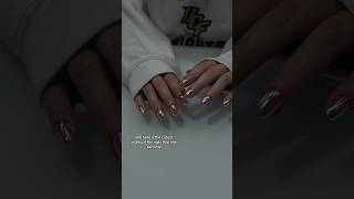 Ready for the news📣 gelmanicure naildesigns chromenails nailart nailstorytime naturalnails [upl. by Elyse]