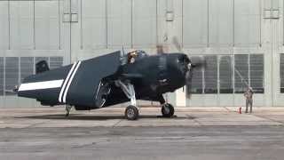 TBM Avenger Start Up and Take Off from Hagerstown Regional Airport May 27 2014 [upl. by Tayler]