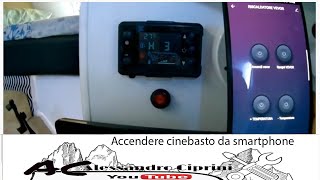 Accendere riscaldatore cinebasto dal telefono [upl. by Anyala]