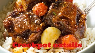 crockpot meals oxtail recipe  HOW TO MAKE CROCKPOT OXTAILS prissy p [upl. by Ahsener]