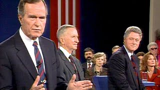 1992 United States presidential debate  Bill Clinton George HW Bush Ross Perot [upl. by Eiramit]