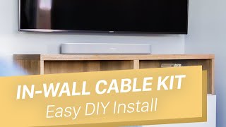 How to Hide Wires for Wall Mounted TV  In Wall Cable Kit [upl. by Andi10]