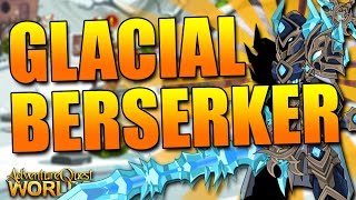 How to get NEW Glacial Berserker CLASS FREE AQW AdventureQuest Worlds [upl. by Fiora779]