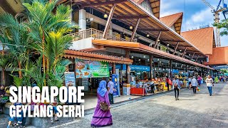 Geylang Serai Market Singapore Walking Tour【2020】 [upl. by Olegnad]