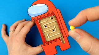 4 COOL AMONG US CRAFTS TO PLAY AT HOME [upl. by Nava]