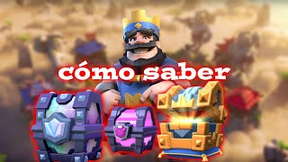 ¡¡ CÓMO ADIVINAR TU PRÓXIMO COFRE DE CLASH ROYALE [upl. by Narf]