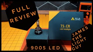 Alla 9005 LED Replacement Headlight Bulb Review [upl. by Ahsitam]