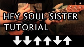 Train  Hey Soul Sister UKULELE Tutorial HD [upl. by Gusta]