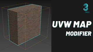 UVW Map modifier in 3Ds Max [upl. by Helbonnas]