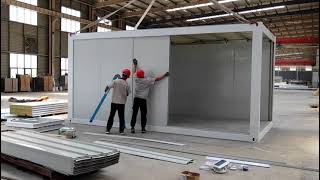 Flat pack container house installation steps [upl. by Knighton600]