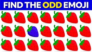 FIND THE ODD EMOJI OUT by Spotting The Difference  Odd One Out Puzzle  Find The Odd Emoji Quizzes [upl. by Woodall]