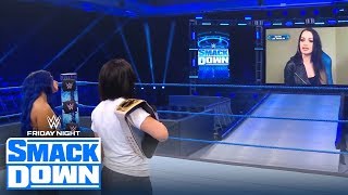 Paige returns to SmackDown to announce Bayleys WrestleMania opponents  FRIDAY NIGHT SMACKDOWN [upl. by Elga]