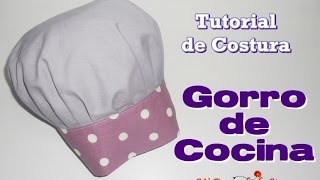 Tutorial 47  Como hacer un Gorro de Cocina  How to make a Chef Hat [upl. by Behn]