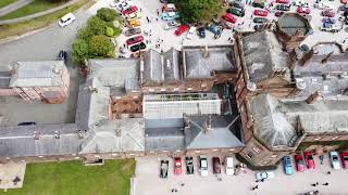 Netherby Hall car show  by drone [upl. by Utas]