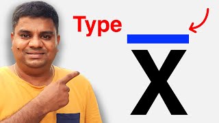 How to type X Bar In Word   x̅ Symbol [upl. by Lubet459]