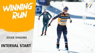 Diggins powers to 10k triumph  FIS Cross Country World Cup 2425 [upl. by Sonahpets]