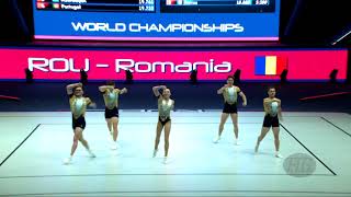 Romania ROU  2021 Aerobic Worlds Baku AZE Qualifications Group [upl. by Hembree]